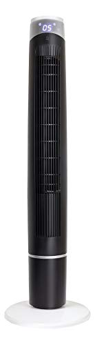 Nordic Home Culture 817039 ventilador de columna inteligente nhc smart home 55w 120 cm alta 6 velocidades 3 modos de ventilación con conexión de hogar inteligente wifi (alexa y google assistant)