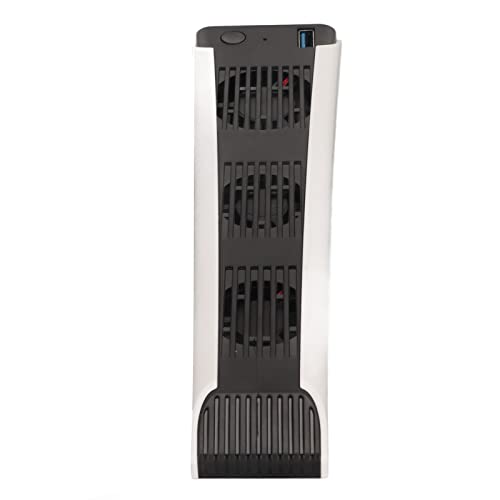 Dpofirs Ventilador de Refrigeración PS5, Ventilador PS5 Más Silencioso para Consola de Juegos PS5, Soporte de Refrigeración Externo del Sistema de Refrigeración para Consola de Juegos PS5