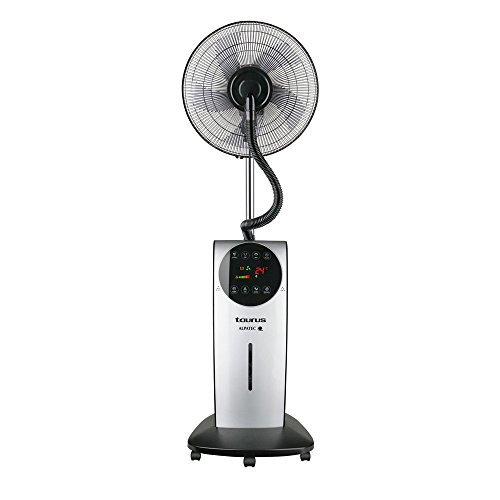 Taurus VB 02 Ventilador climatizador, nebulizador, 90 W, 0 Decibelios, Acero, Color Gris Y Negro