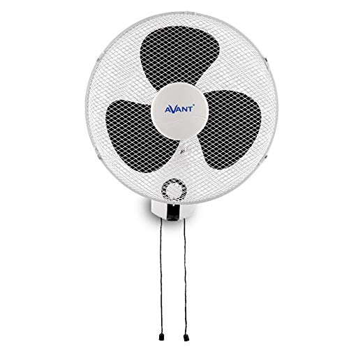 Avant Ventilador silencioso Ventilador de Pared Oscilante con 3 Velocidades | Altura 40 Cm | Potencia 45W | Color Blanco