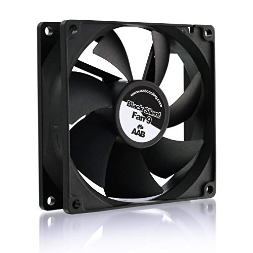 AABCOOLING Black Silent Fan 9 - Un Silencioso y Muy Efectivo Ventilador PC, Ventilador 92mm, Ventilador 12V, Ventilador 9cm, Fan Cooler, 76 m3/h, 1700 RPM 21 dB (A)