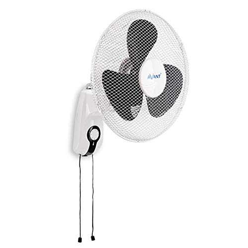 Avant Ventilador silencioso Ventilador de Pared Oscilante con 3 Velocidades | Altura 40 Cm | Potencia 45W | Color Blanco
